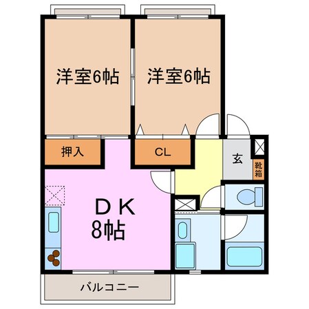 セレニール東郷の物件間取画像